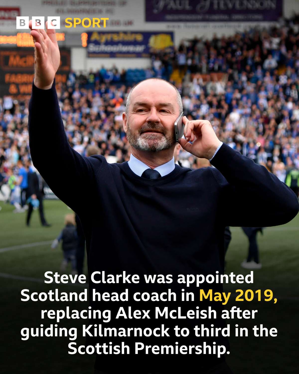 Scotland head coach Steve Clarke