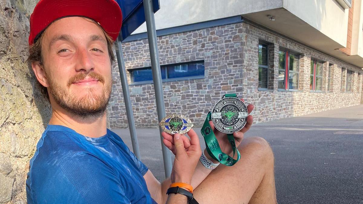 Wales fan Rhodri Williams has vowed to run a mile for every point Wales lose by during the tournament