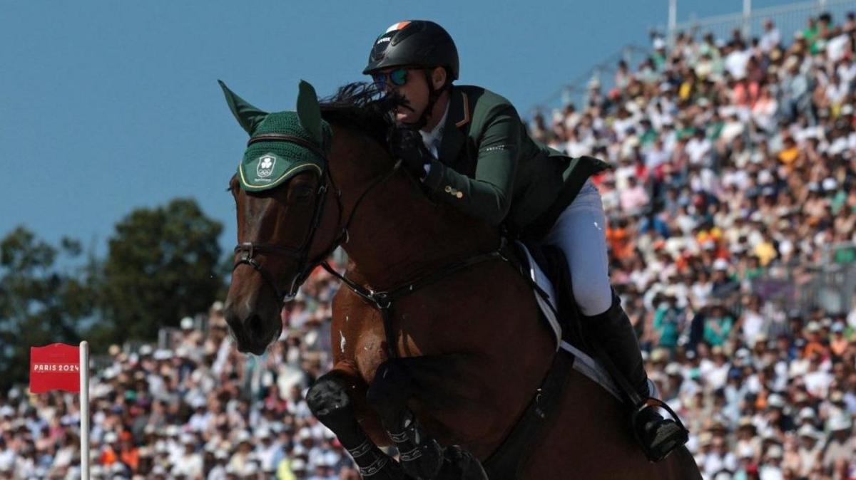 Daniel Coyle and his horse Legacy pictured at the Olympics in Paris 