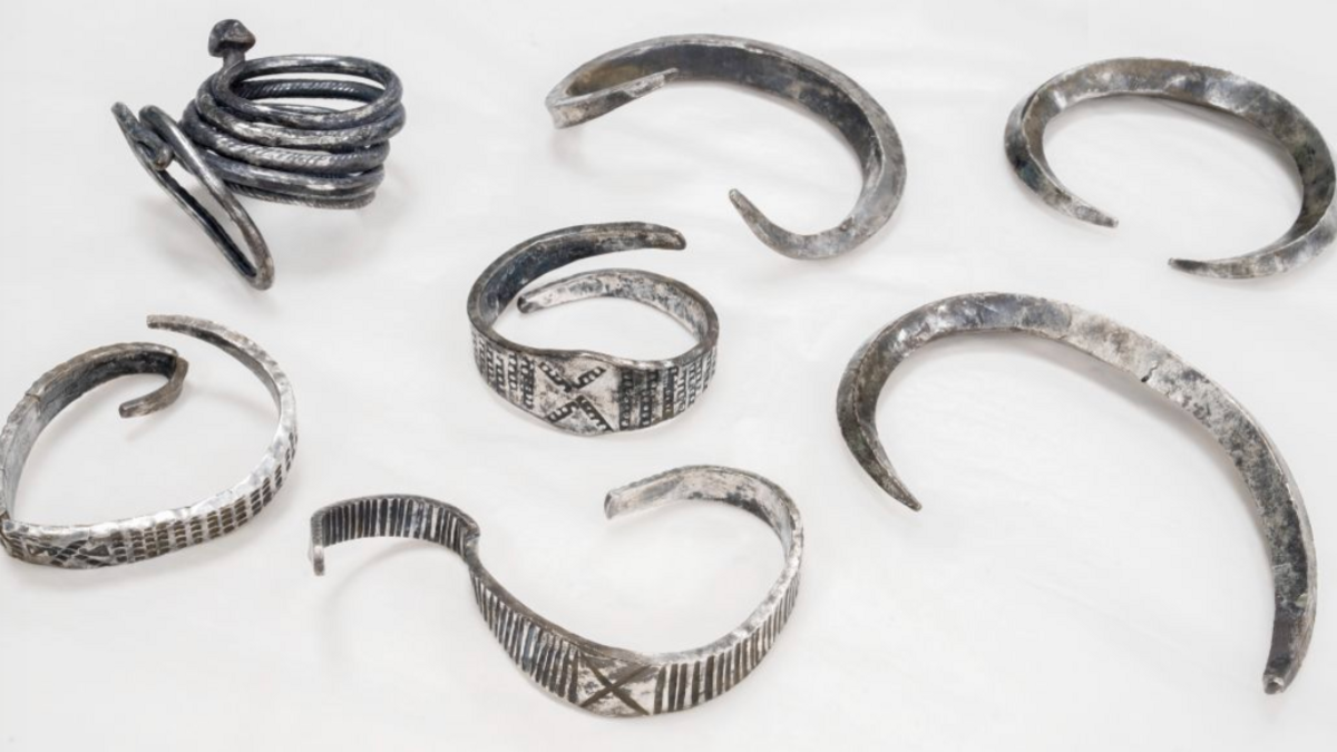 The seven bangles that were found on a farm in Denmark