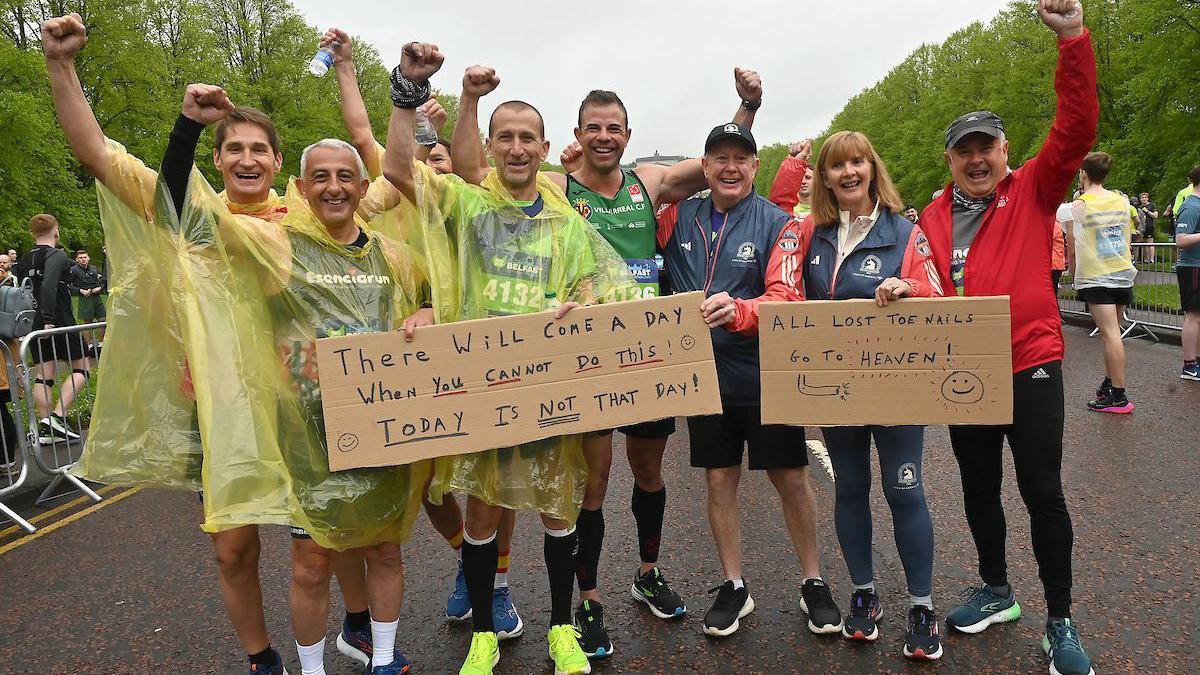 Runners at Belfast Marathon 2024