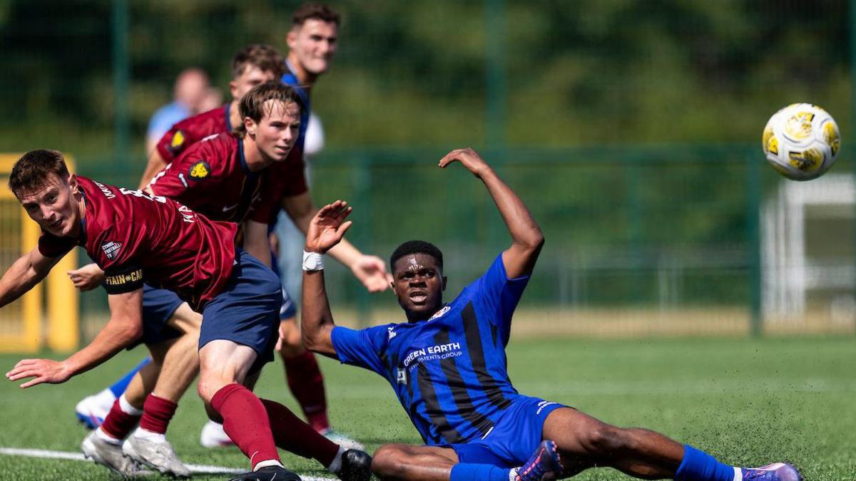 Action from Cardiff Met v Holywell at Cyncoed