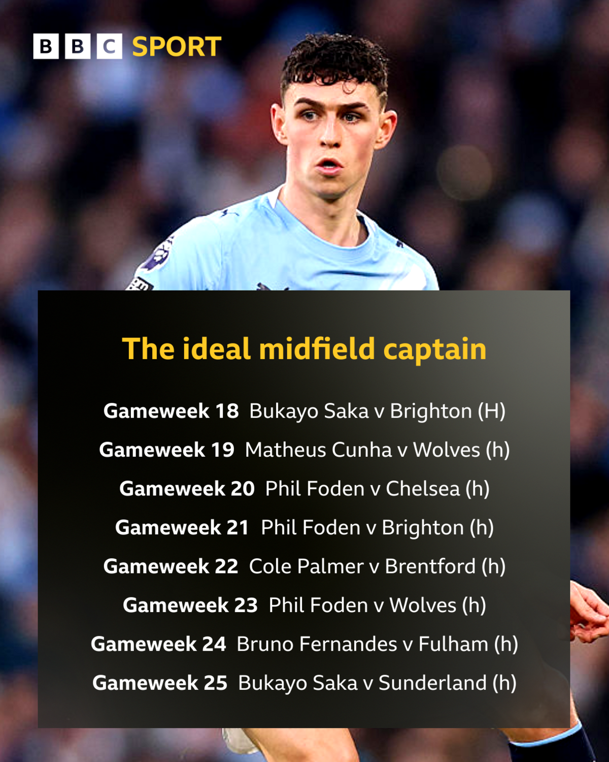 BBC Sport FPL captaincy matrix