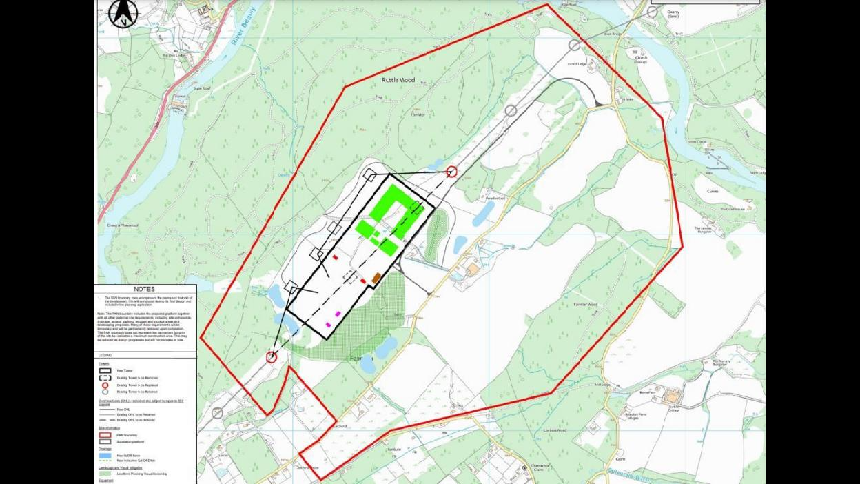Plana den làraich aig Fàn Eilean