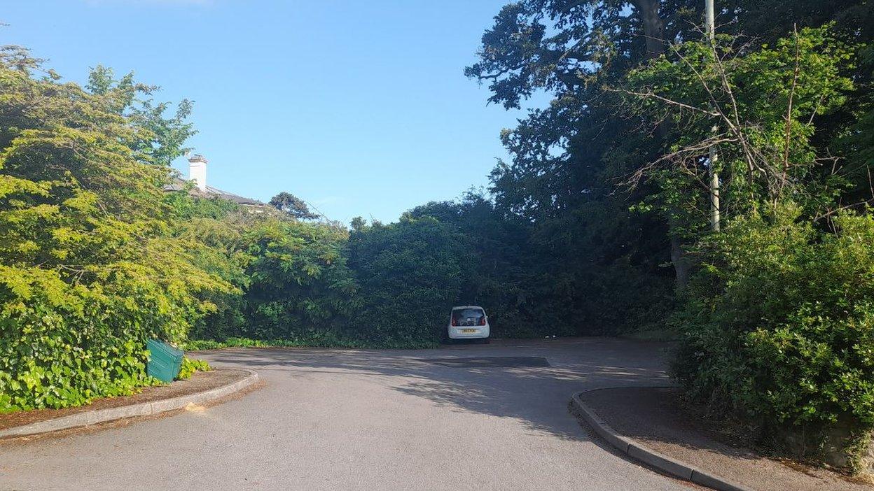 The car park at Idsall Drive in Prestbury