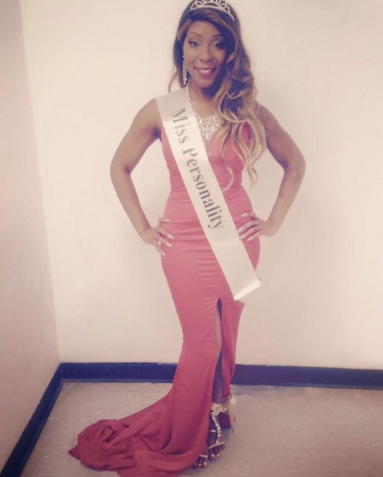 Rochelle Barrett in Miss Caribbean UK beauty pageant