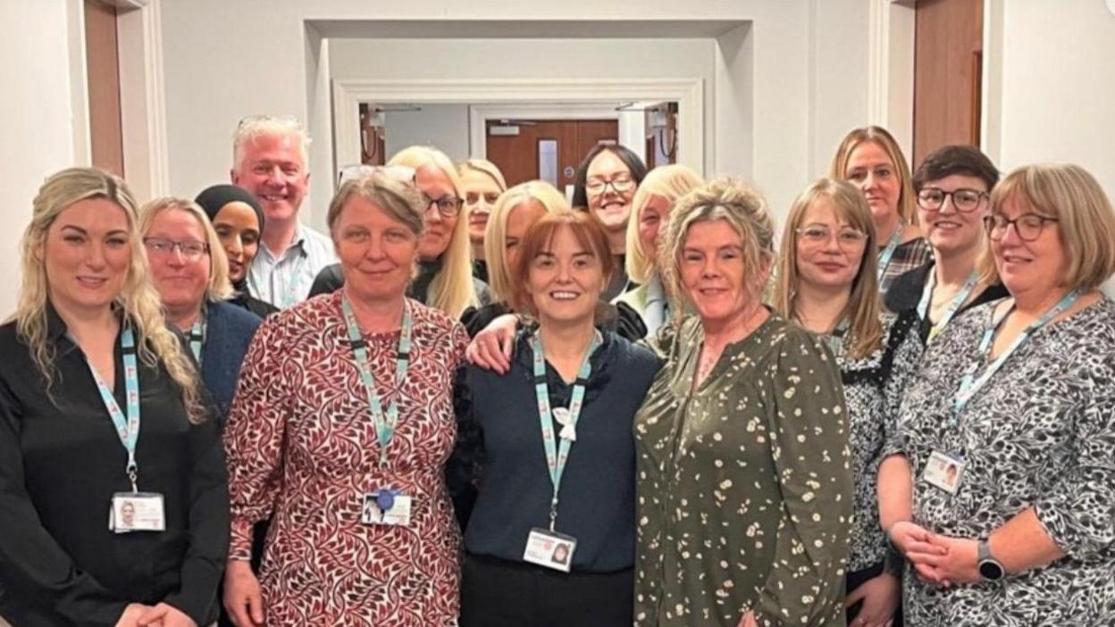 Group photo of  Lancashire's mental health management team