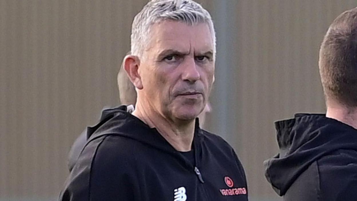 John Askey pictured during a training session