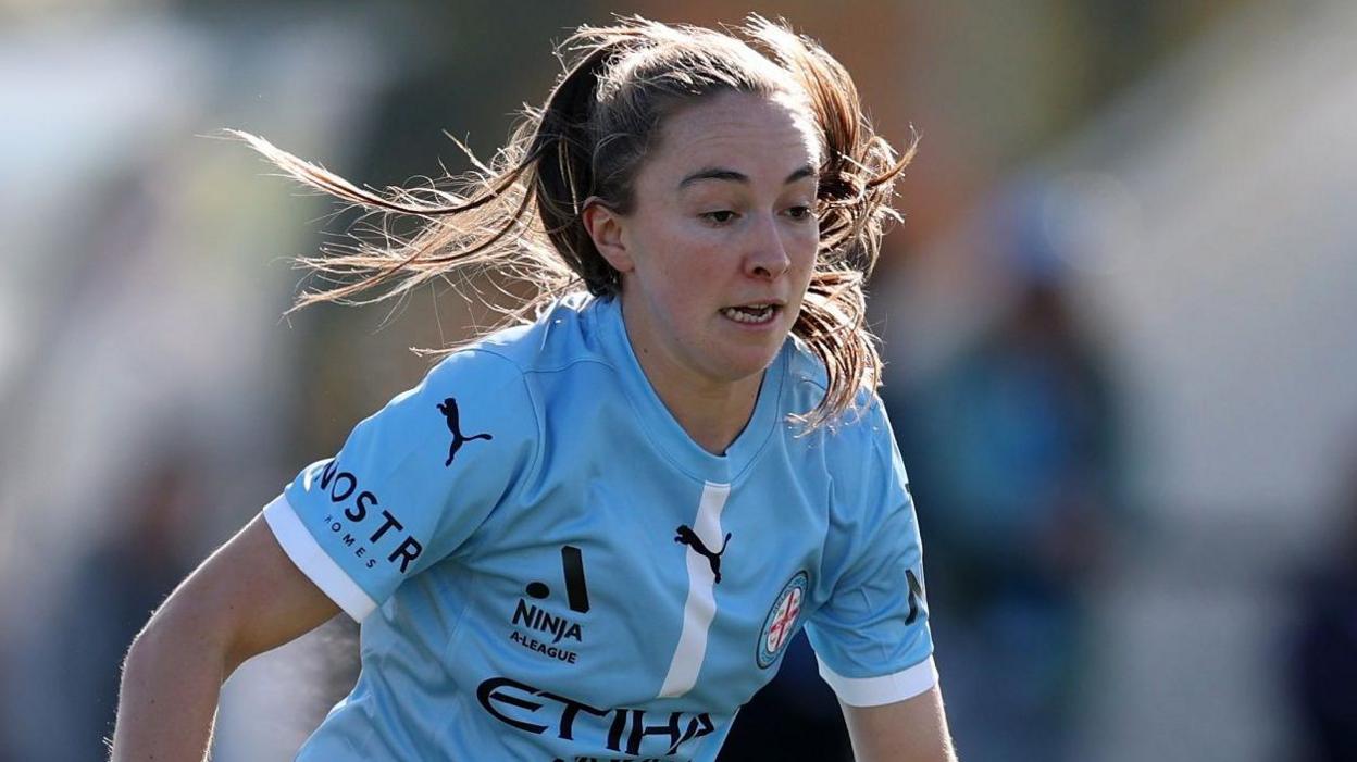 Laura Hughes in action for Melbourne City 