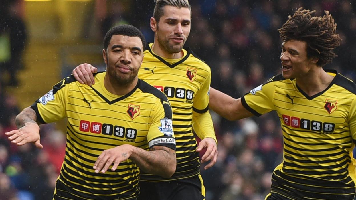 Troy Deeney celebrates