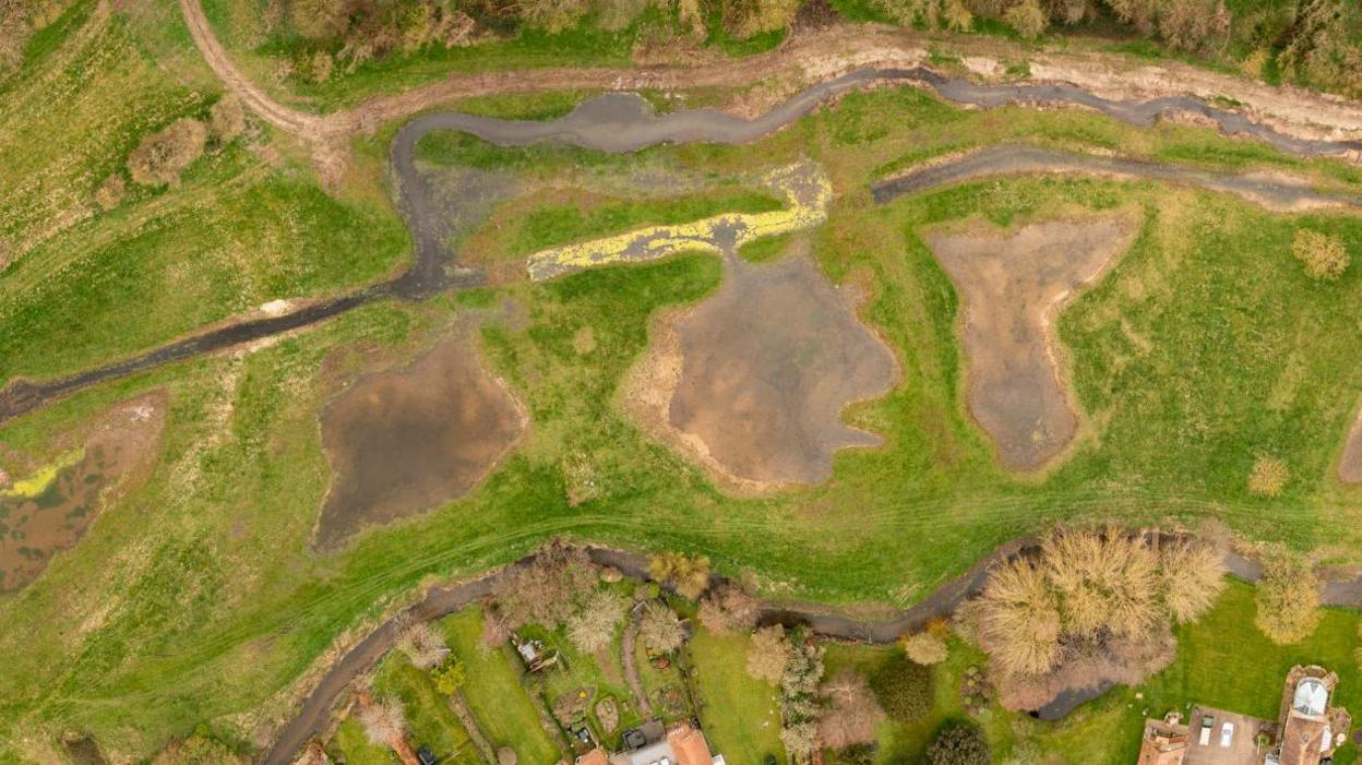 Drone image of Bayfield Wetland