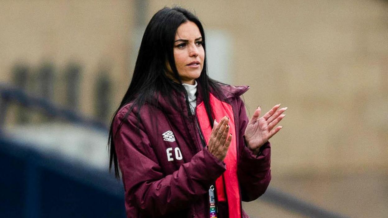 Hearts manager Eva Olid