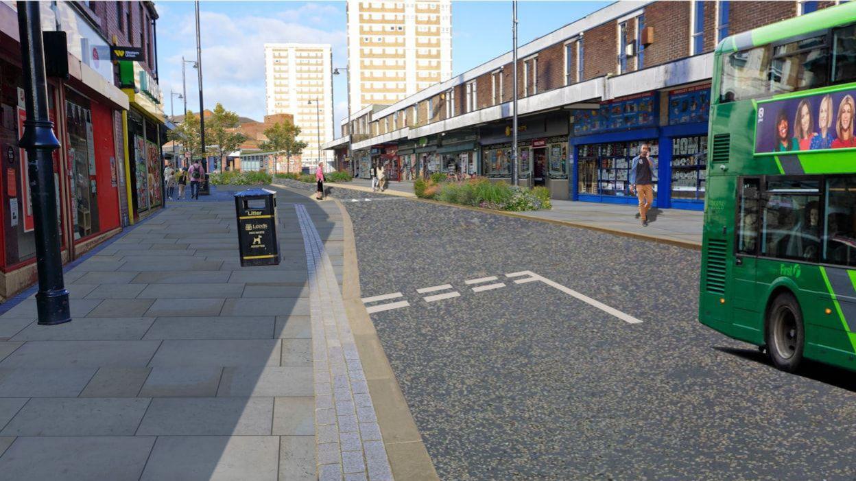 Artist's impression of the changes to Town Street