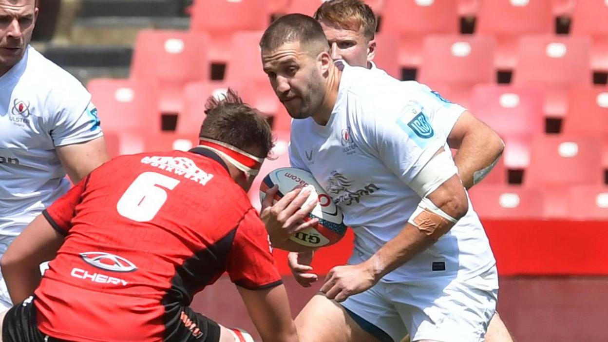 Stuart McCloskey in action for Ulster against the Lions