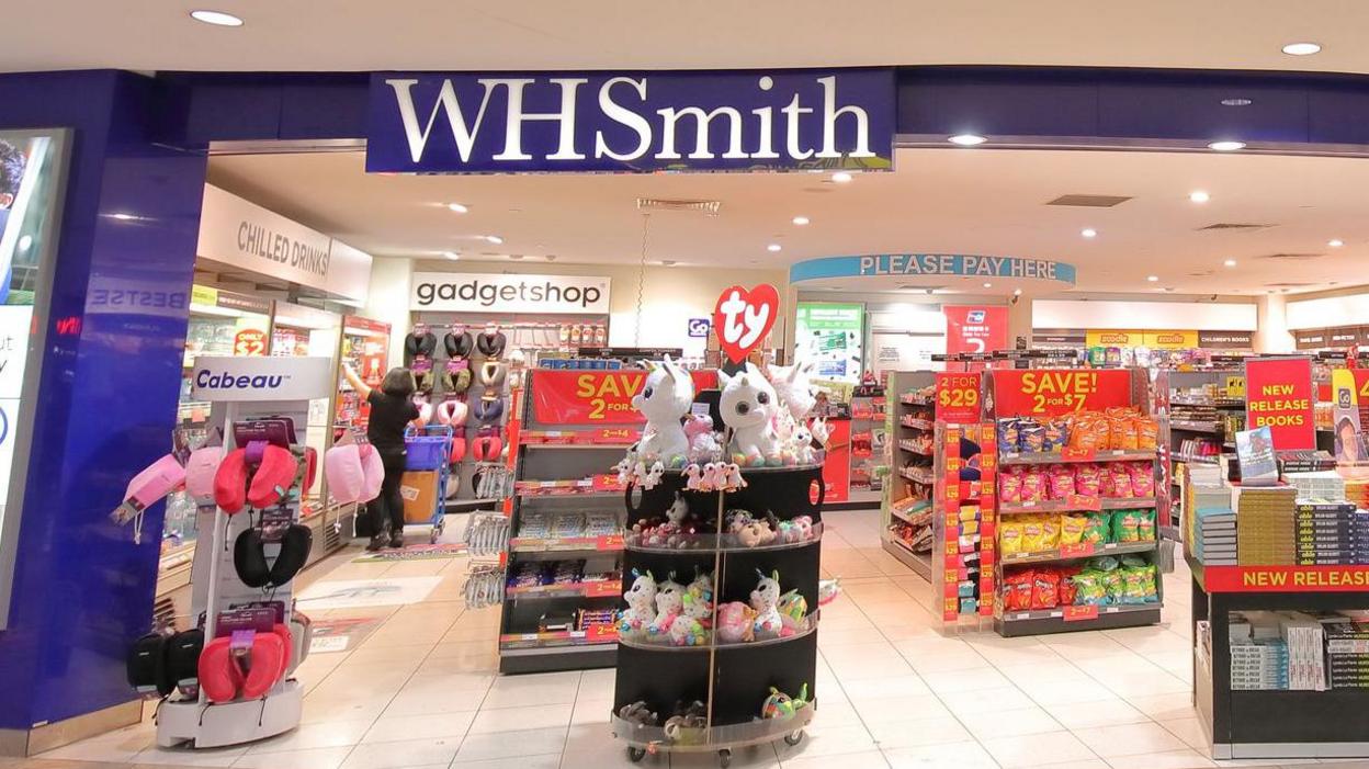 A WH Smith shop in an airport