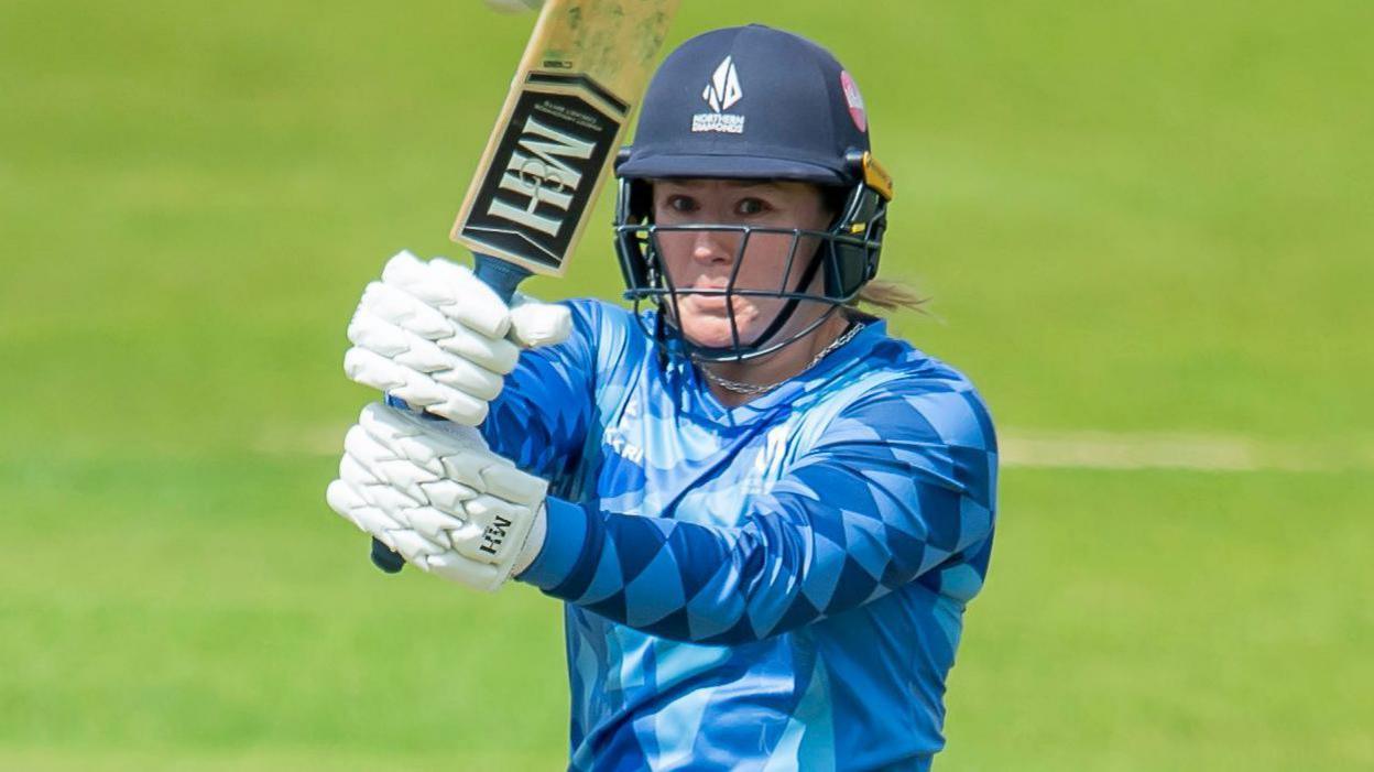 Hollie Armitage batting for Northern Diamonds