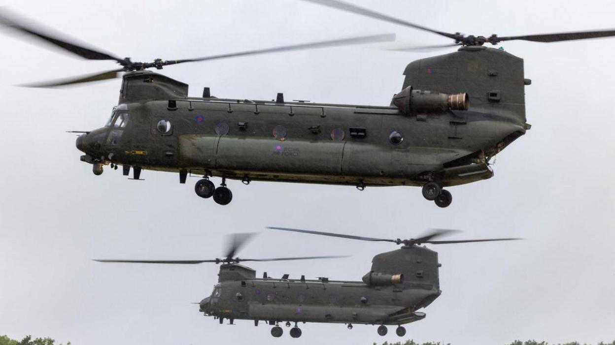 Chinook helicopters