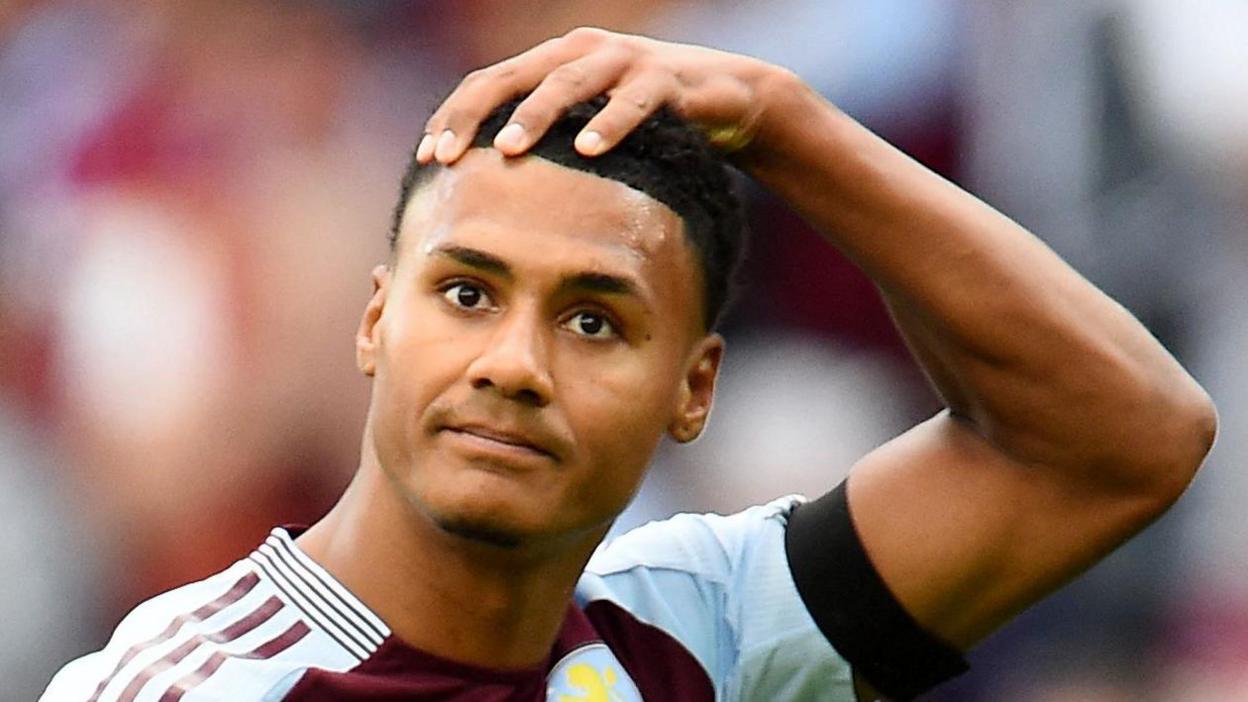 Aston Villa striker Ollie Watkins was left in disbelief after David Raya's stop