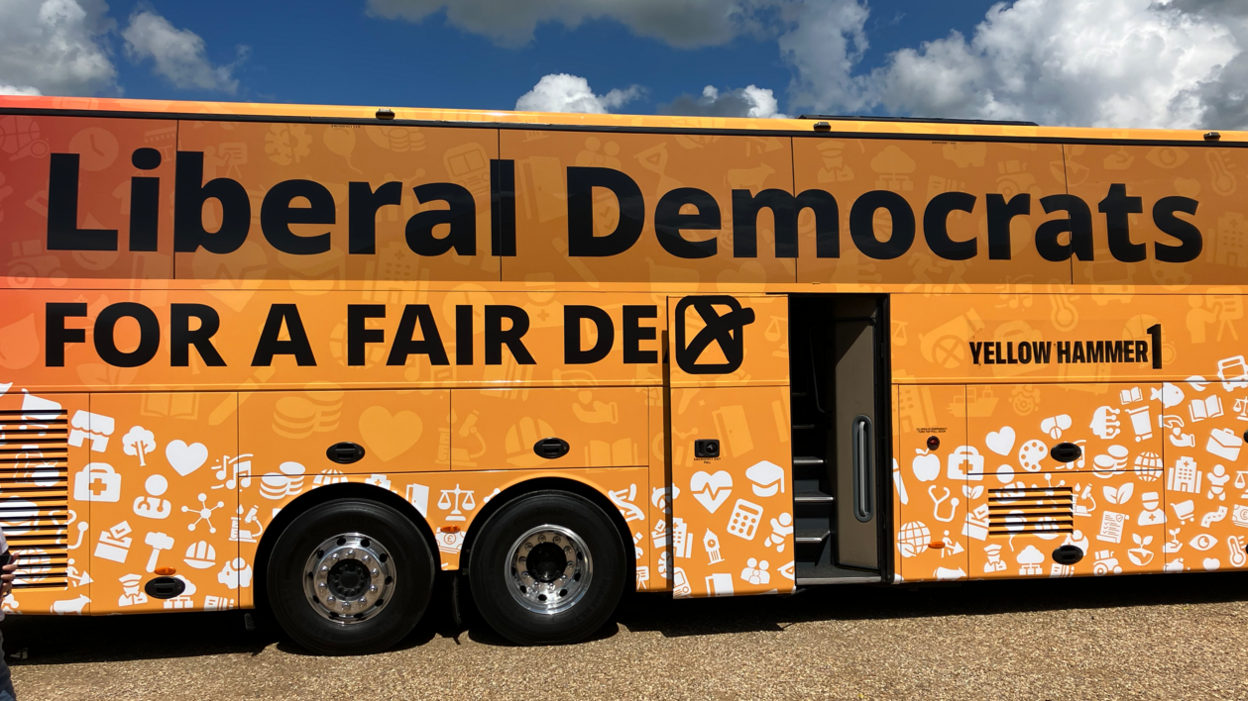 Lib Dem bus