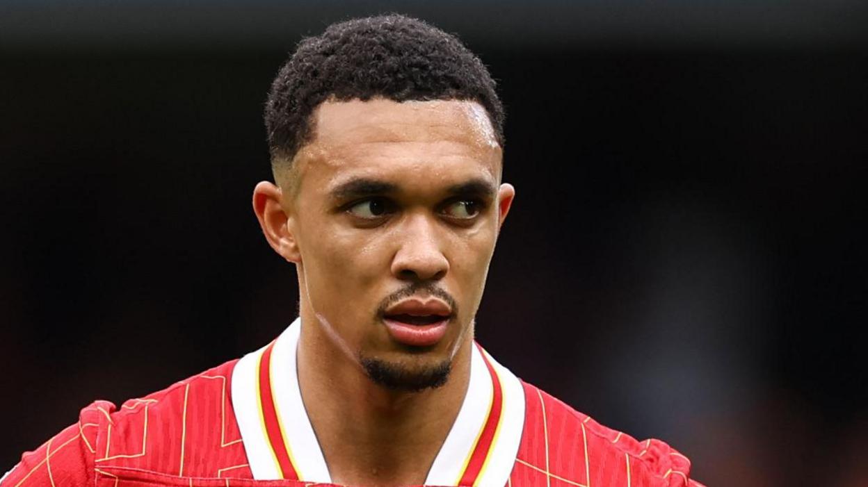 Trent Alexander-Arnold playing for Liverpool