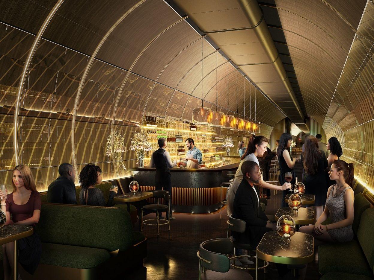 The design of the new underground bar