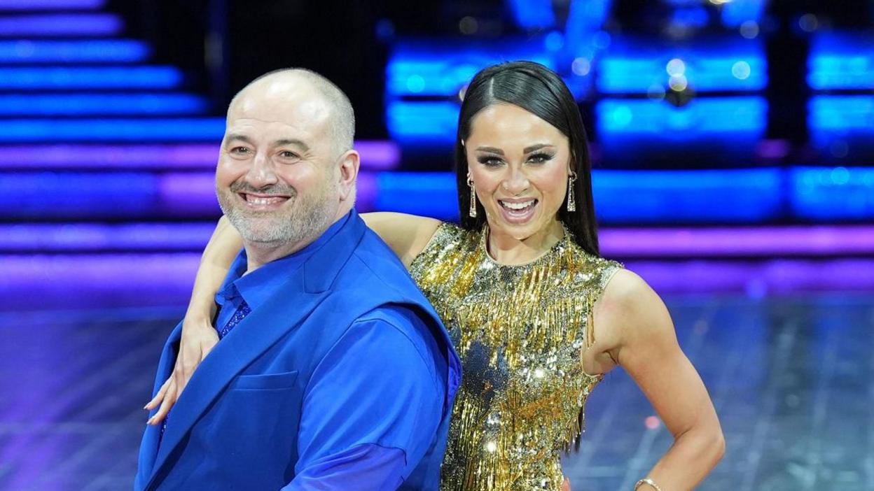 Wynne Evans and Katya in the Strictly Come Dancing live tour. 