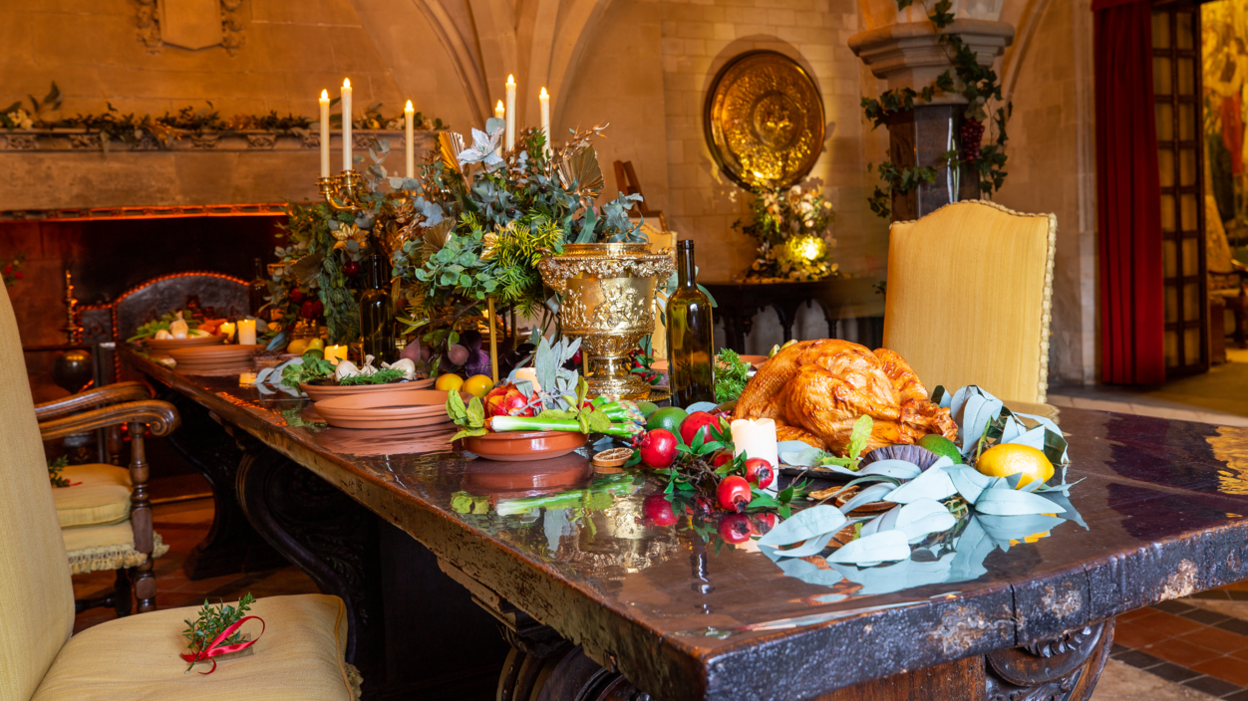 A Grecian banquet in the Dining Room 