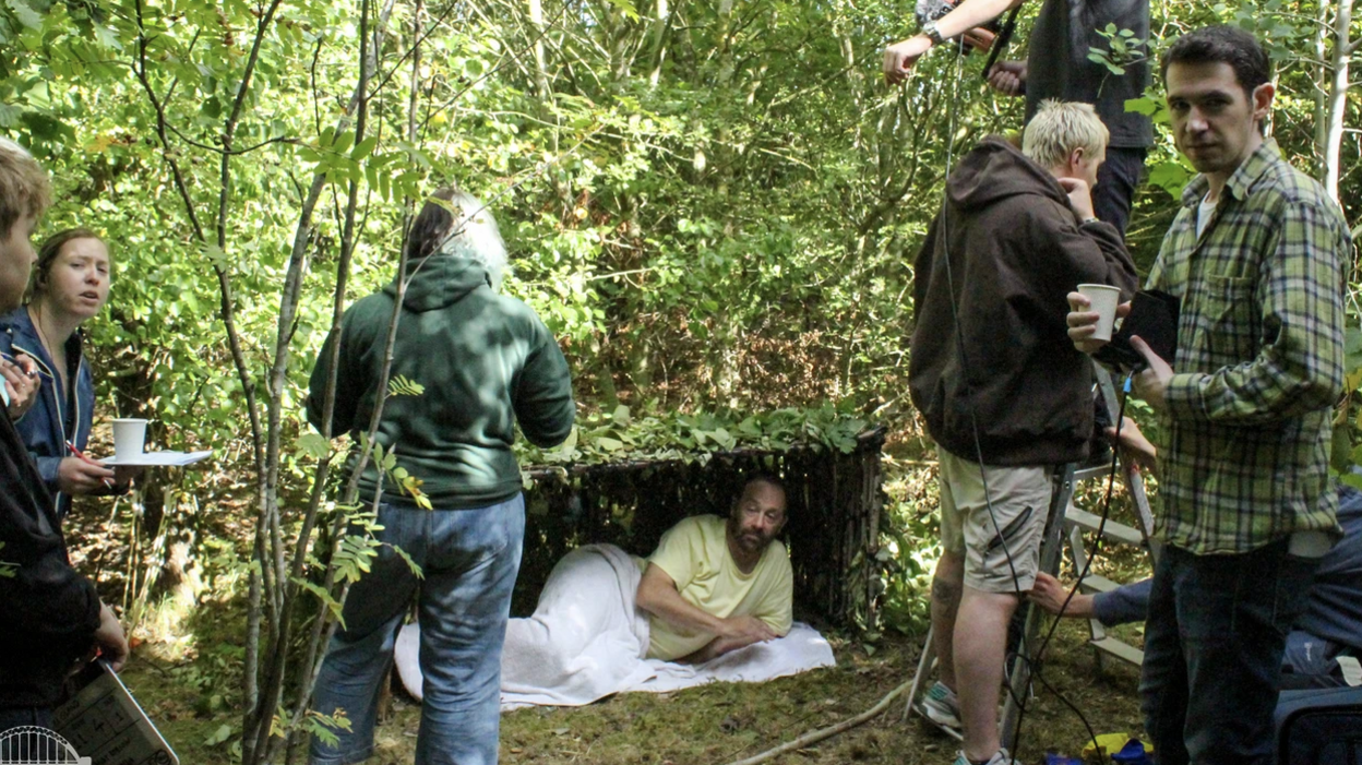 The cast of The Island on location