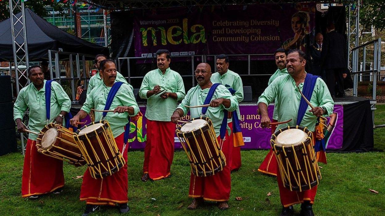 Performers in the Warrington Mela