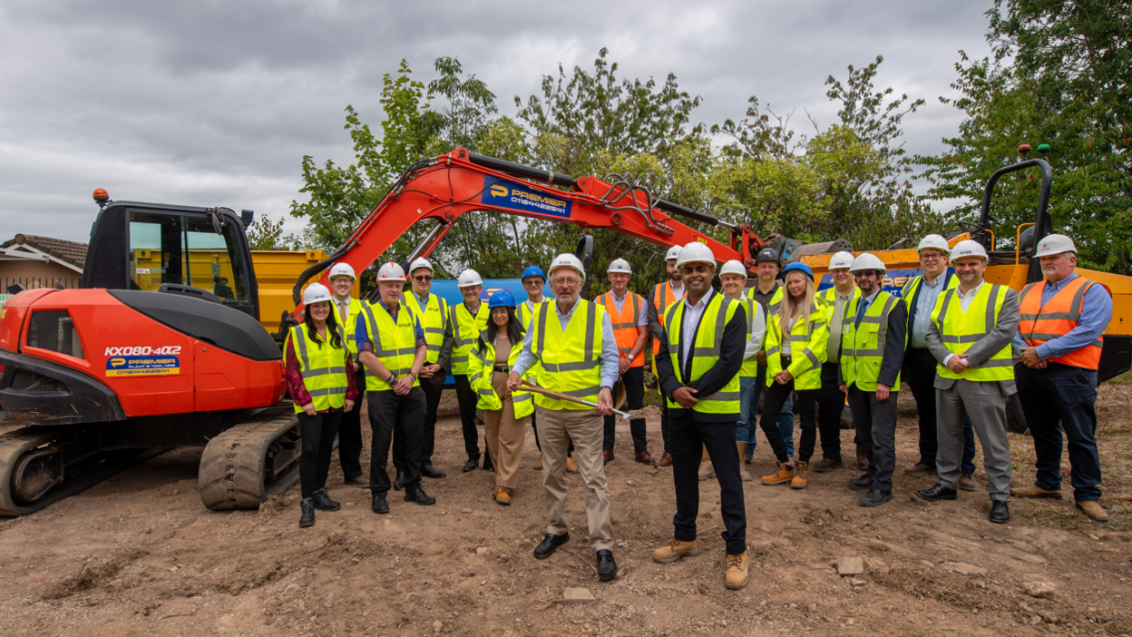 Ceremony to mark the start of building work on the 