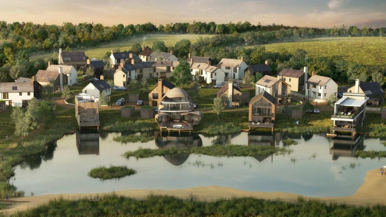 An artist's impression of the Silverlake holiday resort