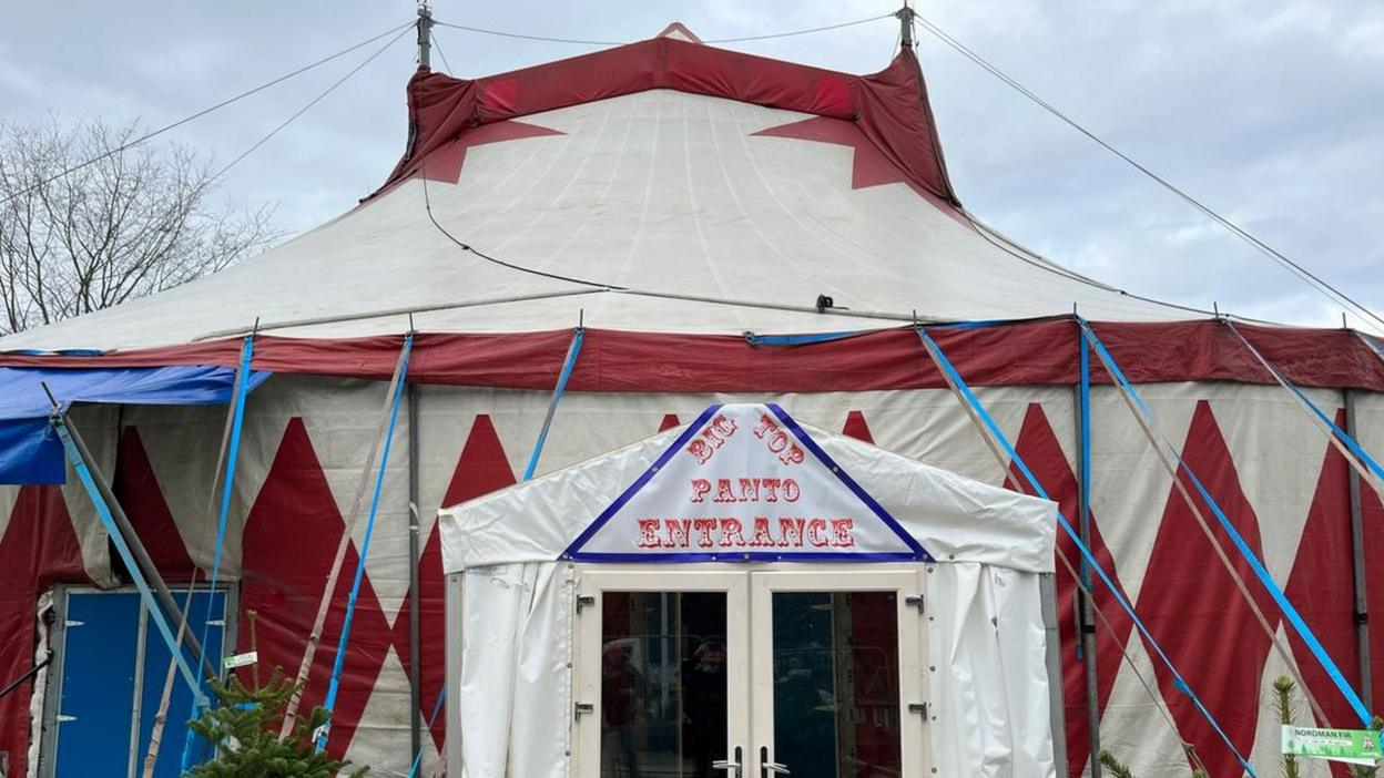 The big top pantomime tent in Redhill