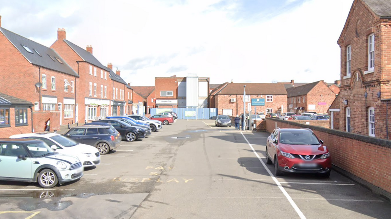 Cars in a car park