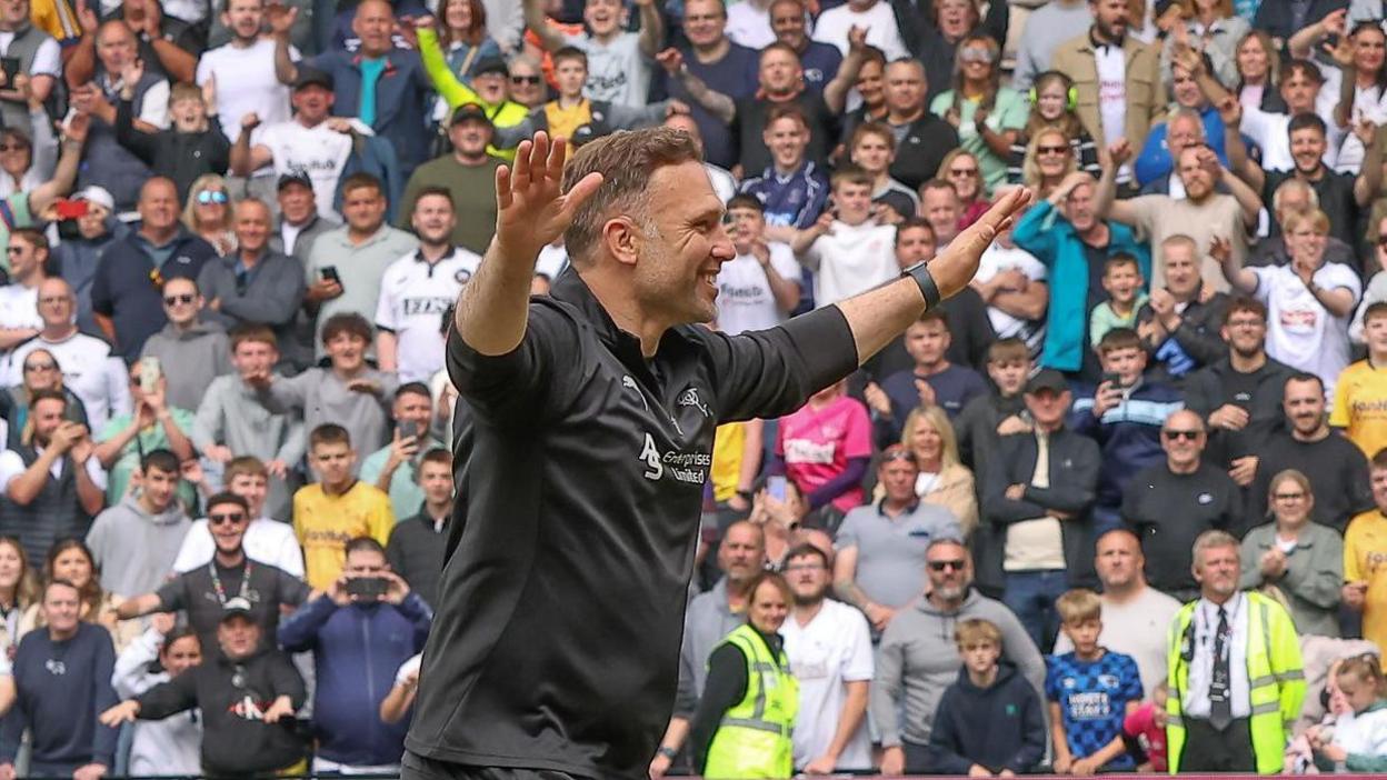 John Eustace celebrates survival
