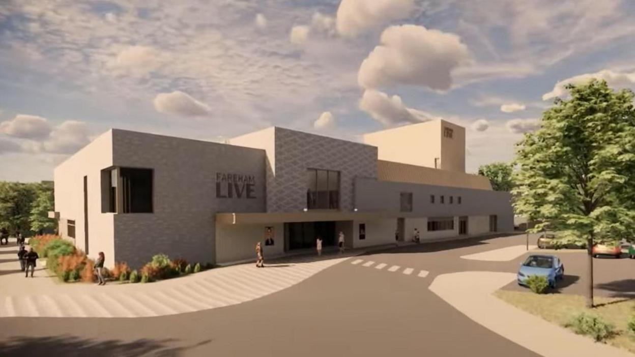 Virtual mock-up of Fareham Live venue