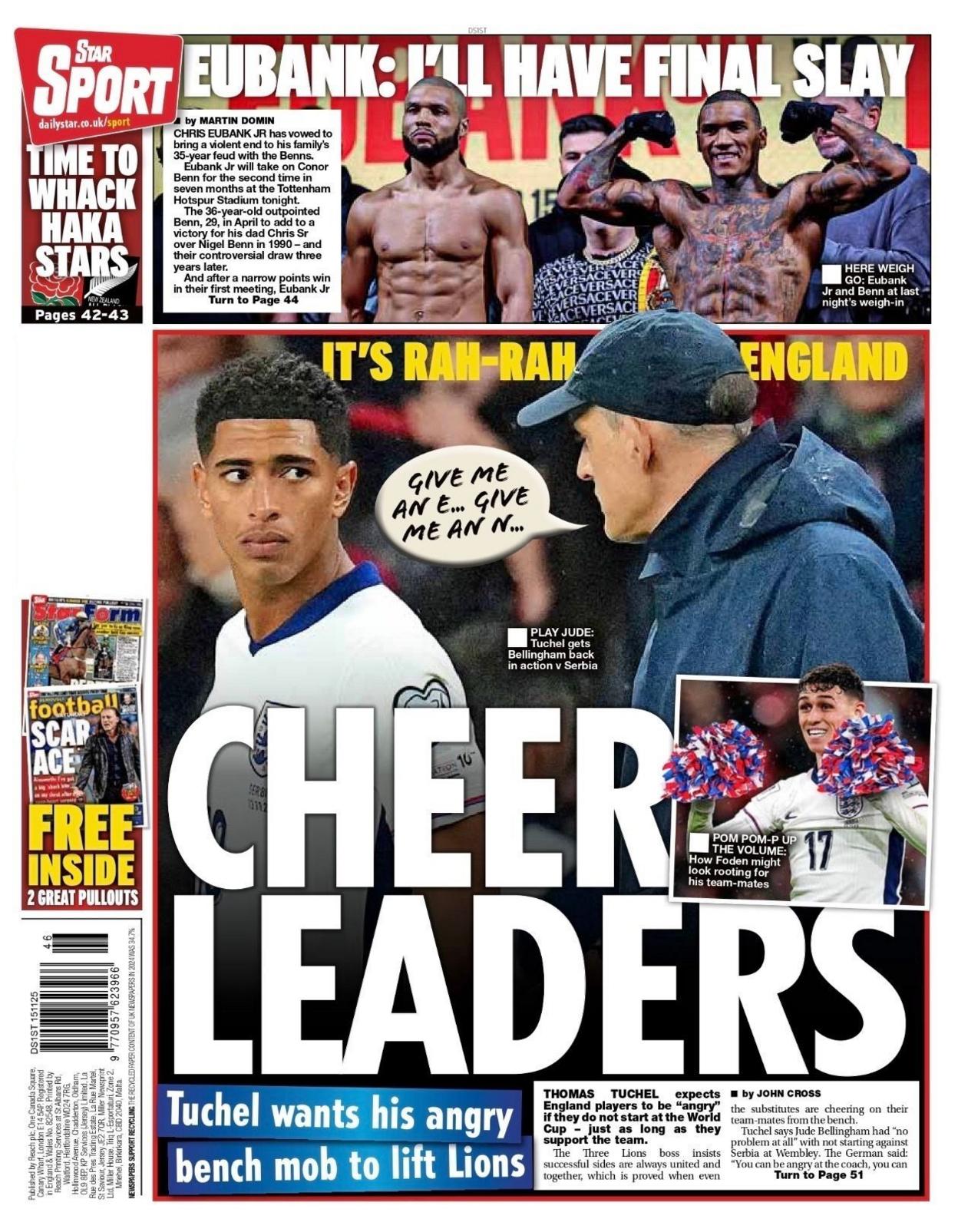 Daily Star back page