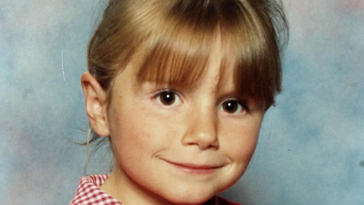 Sarah Payne, a young girl with blonde hair and brown eyes. 