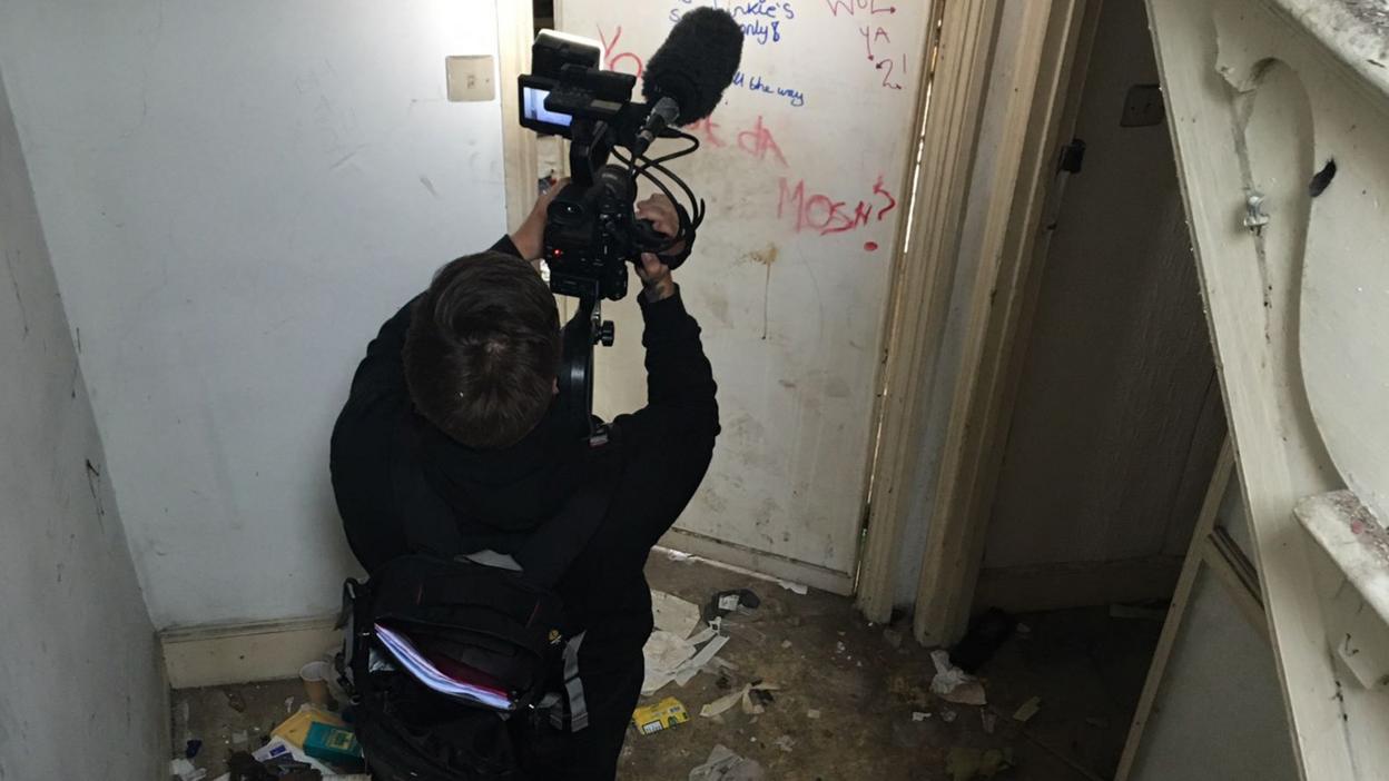 Josh Haddow during the making of this film.