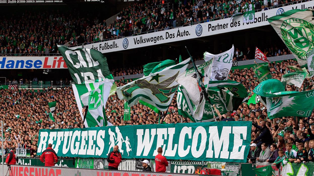 Refugees Welcome banner