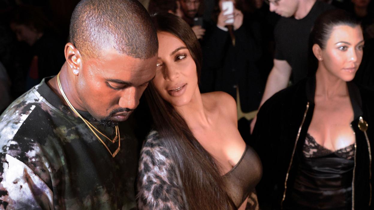 Kanye West and Kim Kardashian