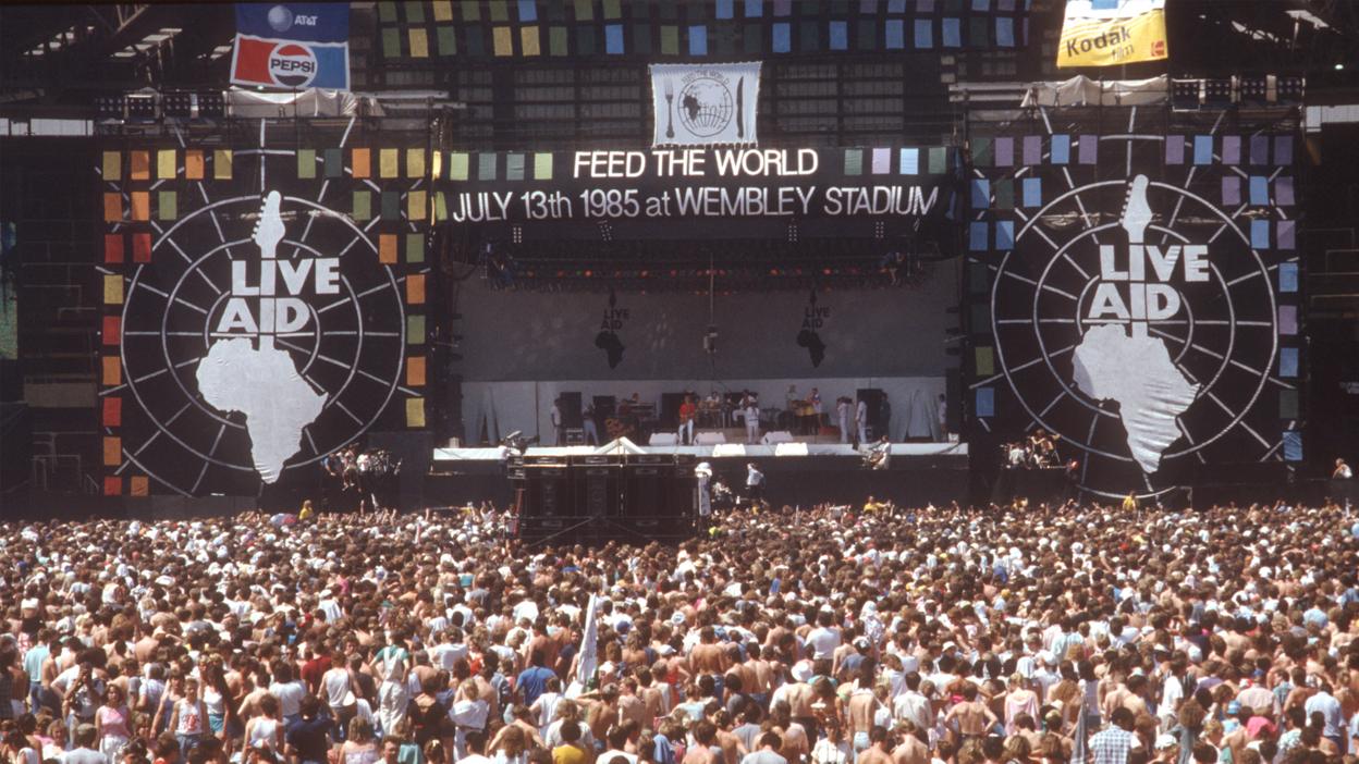 Live Aid concert in 1985