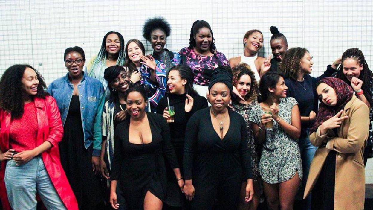 Charlie and the girls at Gal-Dem