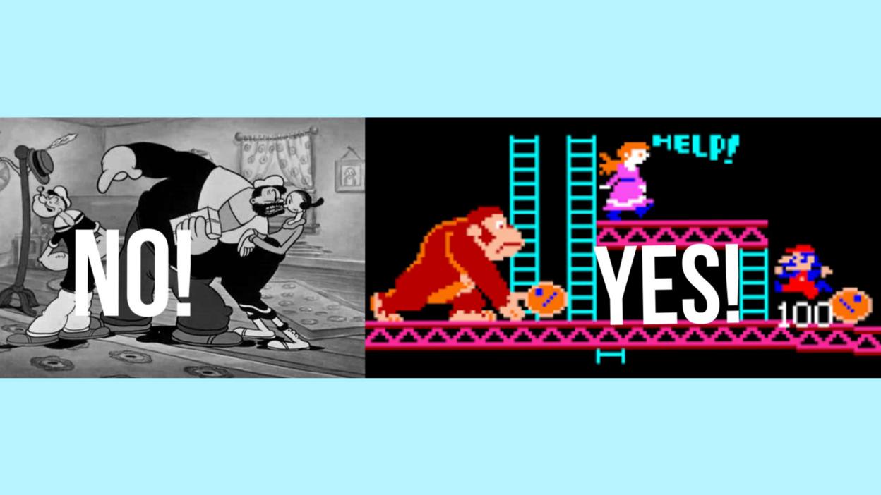 Donkey kong popeye sale