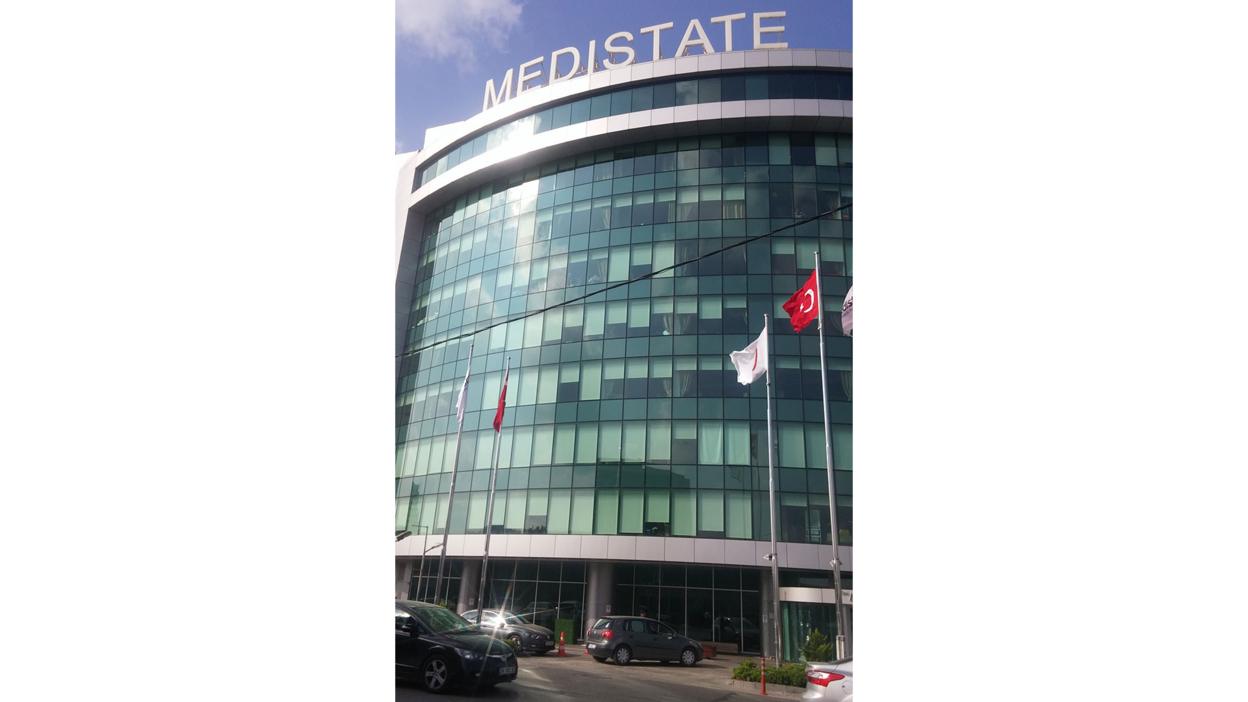 The Medistate Hospital where Chris had his hair transplant operation.