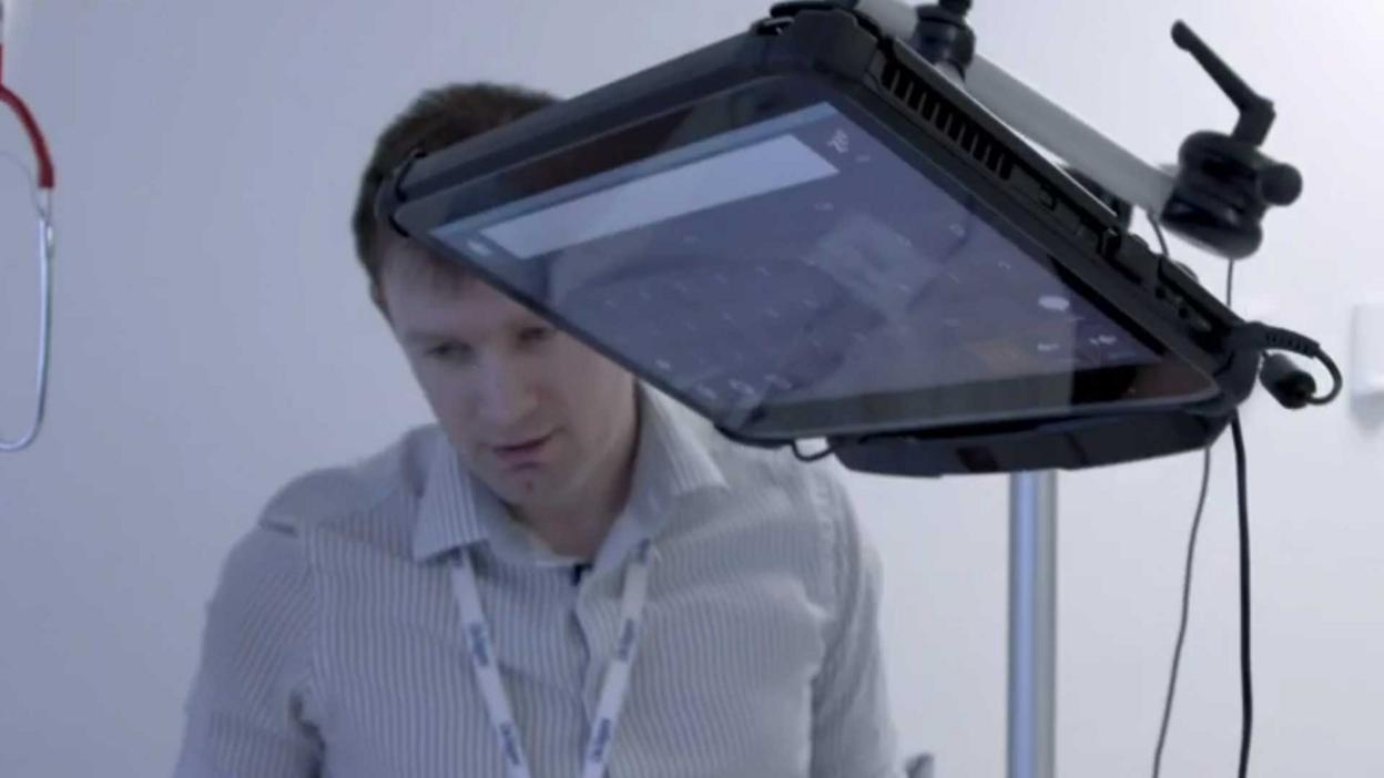 eye-gaze communication tablet