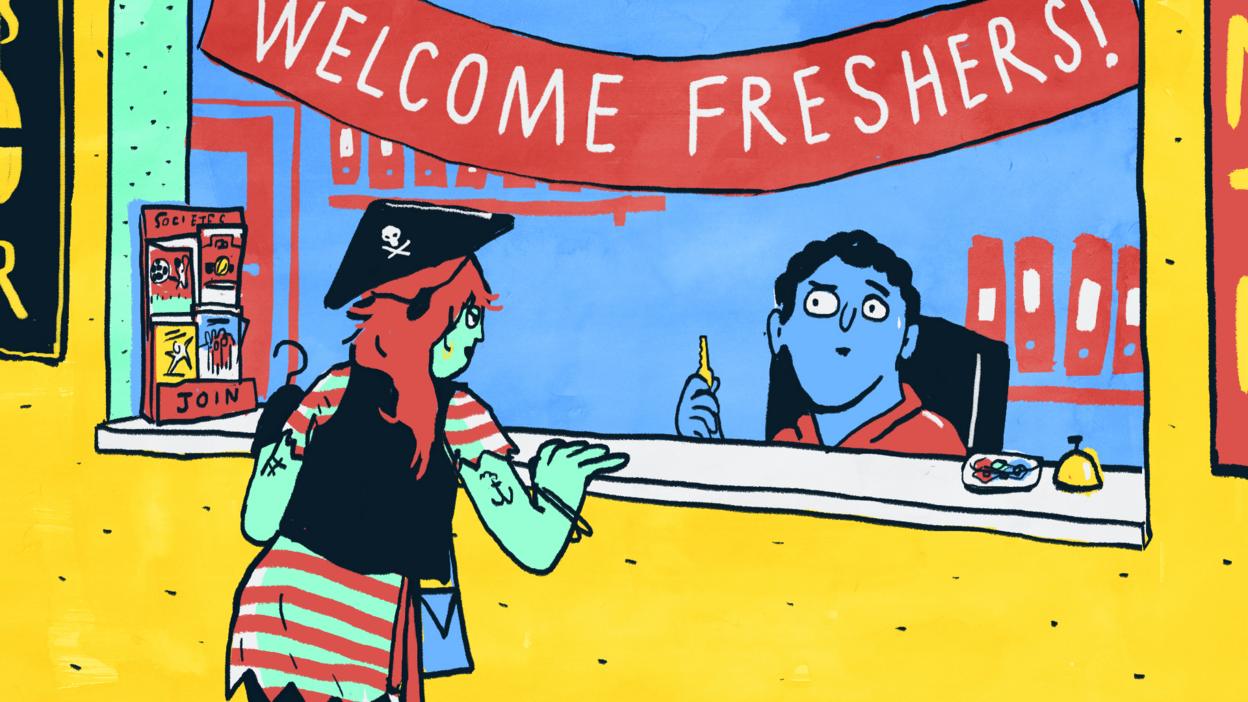 Freshers week illustration