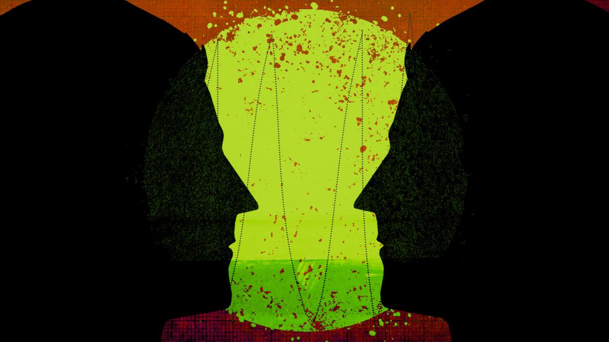 An illustration of talking heads