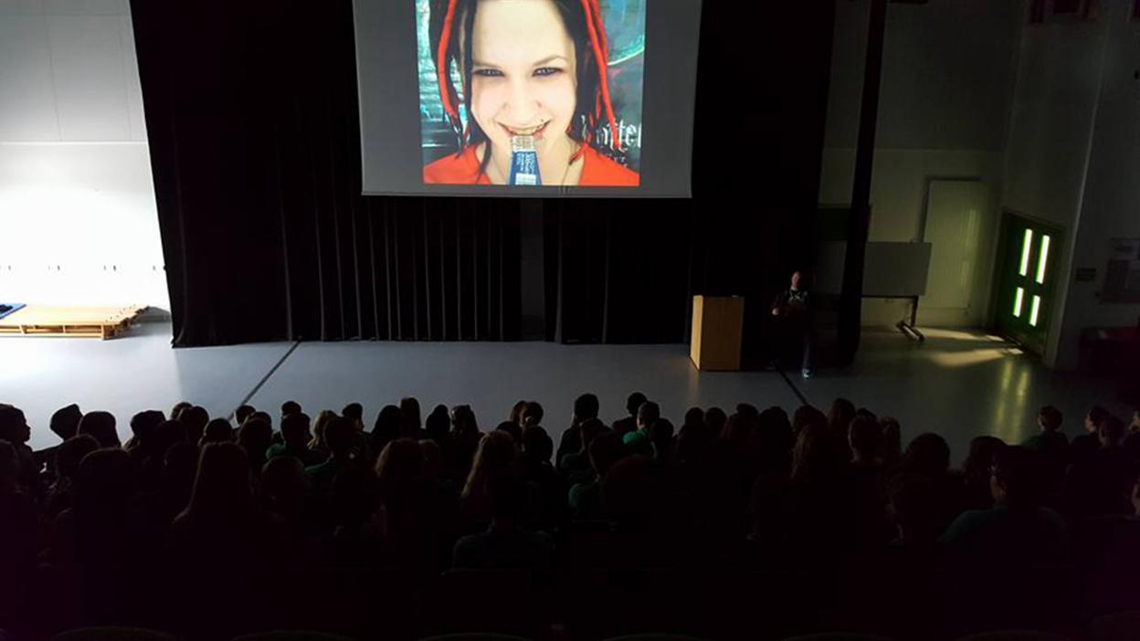 Sylvia now visits schools and prisons to tell Sophie