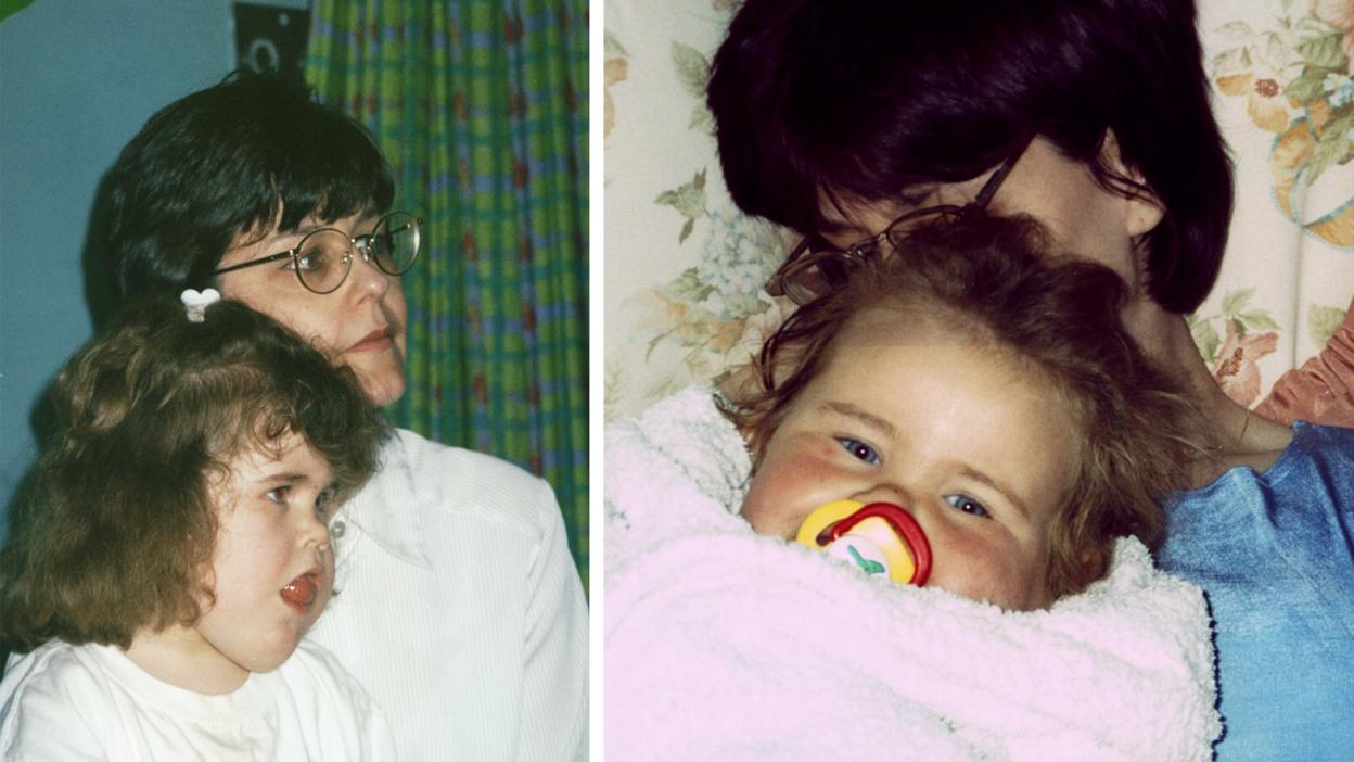 Katie with her mother