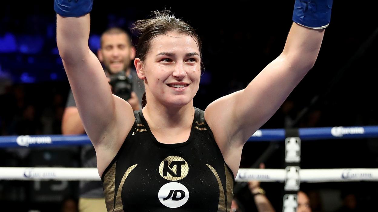Katie Taylor celebrated TKO 2014